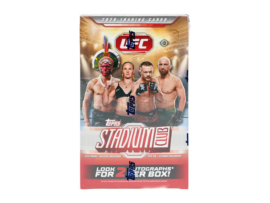 2026 Topps Stadium Club UFC Hobby Box - Pastime Sports & Games