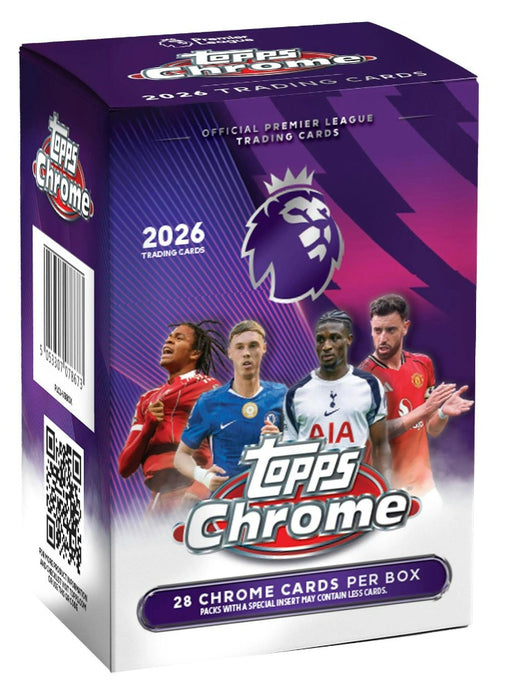 2026 Topps Chrome Premier League Soccer Blaster Box - Pastime Sports & Games