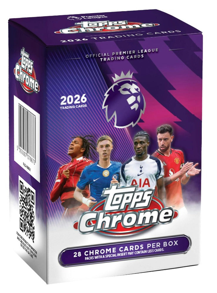 2026 Topps Chrome Premier League Soccer Blaster Box - Pastime Sports & Games