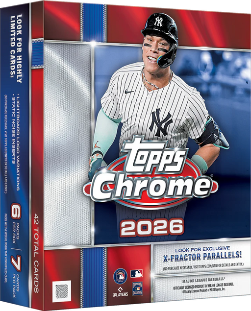 2026 Topps Chrome MLB Baseball Mega Box/Case