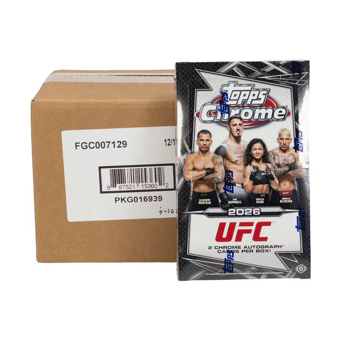 2026 Topps Chrome UFC Hobby Box/Case - Pastime Sports & Games