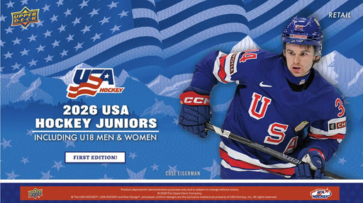 2026 Upper Deck Team USA Juniors Hockey Blaster Box/Case - Pastime Sports & Games