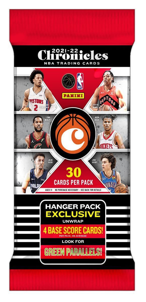 2021/22 Panini Chronicles NBA Basketball Hanger Pack / Box - Pastime Sports & Games