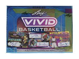 2022/23 Leaf Vivid Basketball Hobby Box - Pastime Sports & Games