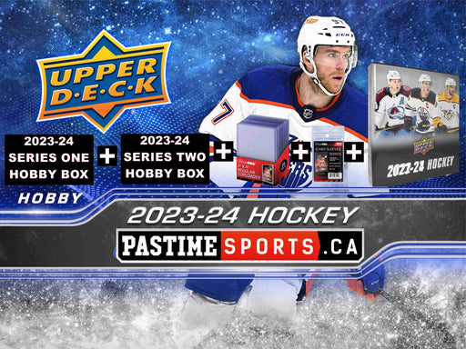 2023/24 Upper Deck Series 1/ One & 2/ Two NHL Hockey Hobby Box Combo Pack PRE ORDER - Pastime Sports & Games