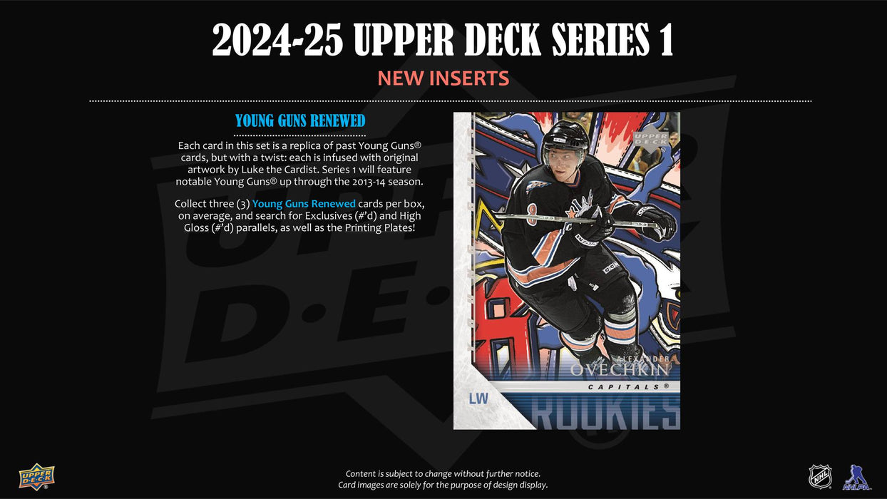 2024/25 Upper Deck Series One NHL Hockey Starter Kit PRE ORDER - Pastime Sports & Games
