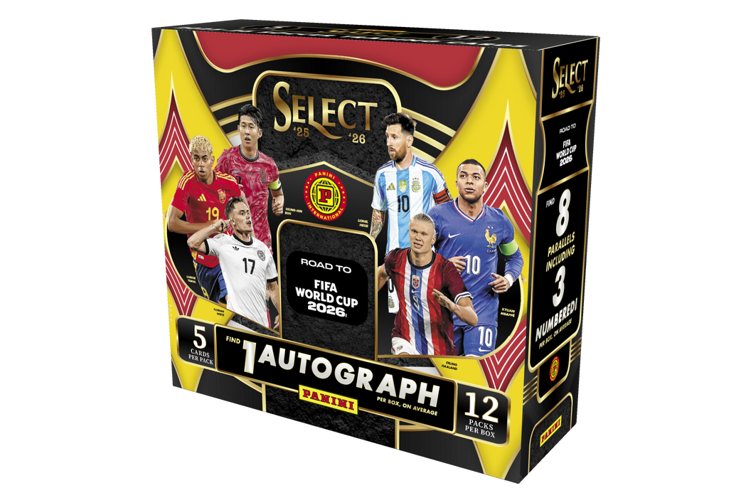 2025/26 Panini Select Road To The World Cup Soccer Hobby Box/Case PRE ORDER (SHIPS AUG 3 2026)