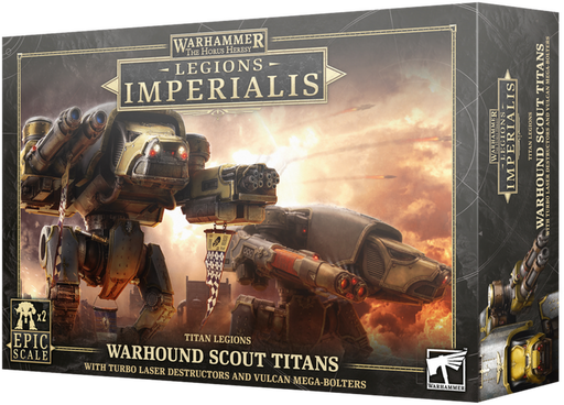 Warhammer The Horus Heresy Legions Imperialis Titan Legions Warhound Scout Titans With Turbo Laser Destructors & Vulcan Mega-Bolters (03-24) - Pastime Sports & Games