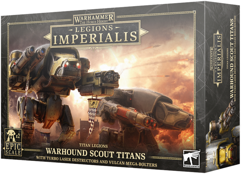 Warhammer The Horus Heresy Legions Imperialis Titan Legions Warhound Scout Titans With Turbo Laser Destructors & Vulcan Mega-Bolters (03-24) - Pastime Sports & Games