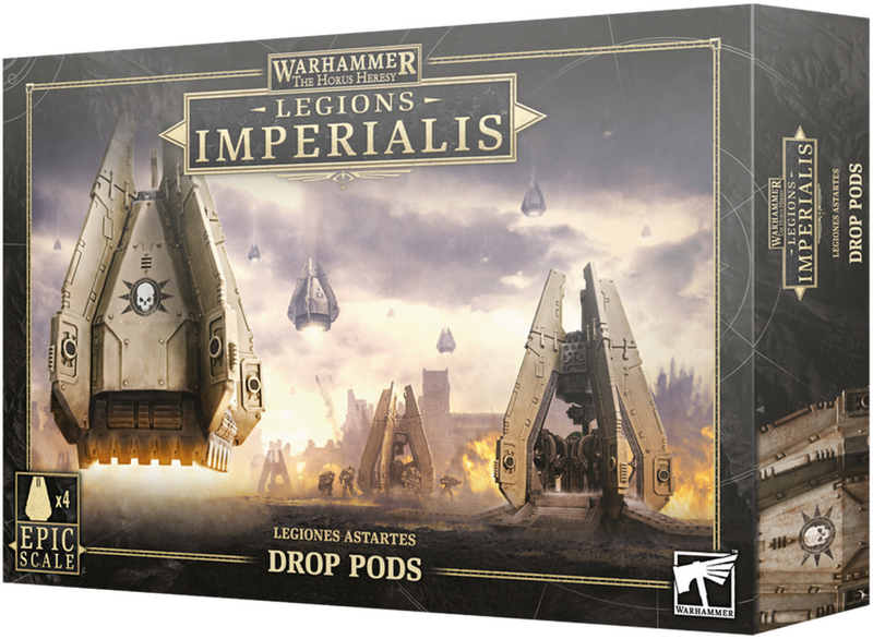Warhammer The Horus Heresy Legions Imperialis Legiones Astartes Drop Pods (03-08) - Pastime Sports & Games