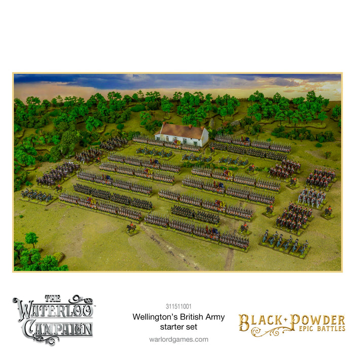 Black Powder The Waterloo Campaign Wellington's British Army Starter Set - Pastime Sports & Games