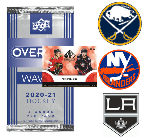 #3571 NHL 20/21 UD Over Time Wave 2 Packs Plus Three Team Giveaway For #3573 '23/24 Upper Deck SP Authentic "CHICAGO FREE" 8 Box Inner Case *Pick Your Team*