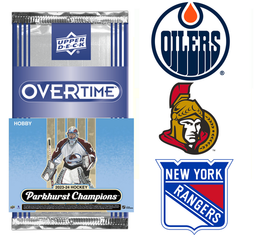 #3624 NHL 20/21 UD Over Time Wave 2 Packs Plus Three Team Giveaway For #3608 '23/24 Upper Deck Parkhurst Champions "CHICAGO FREE" 6 Box (Half Case) *Pick Your Team*