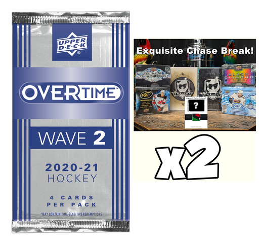 #3638 NHL 20/21 UD Over Time Wave 2 Packs Plus Two Spot Giveaway For #3631 NHL 4 Year Exquisite Chase With TWO Boxes of The Cup / Two Black Diamond and Two Ice! *Team Random*