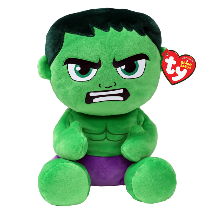 Ty Beanie Babies Floppy Marvel Hulk