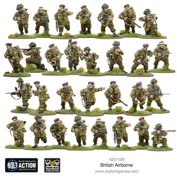 Bolt Action British Airborne WWII Allies Paratroopers - Pastime Sports & Games