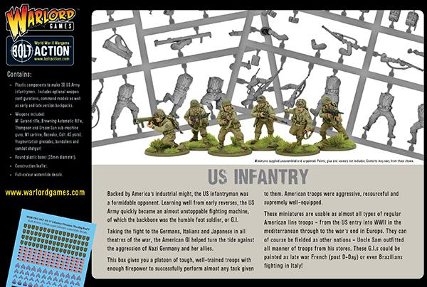 Bolt Action US Infantry- WW2 American Gls - Pastime Sports & Games