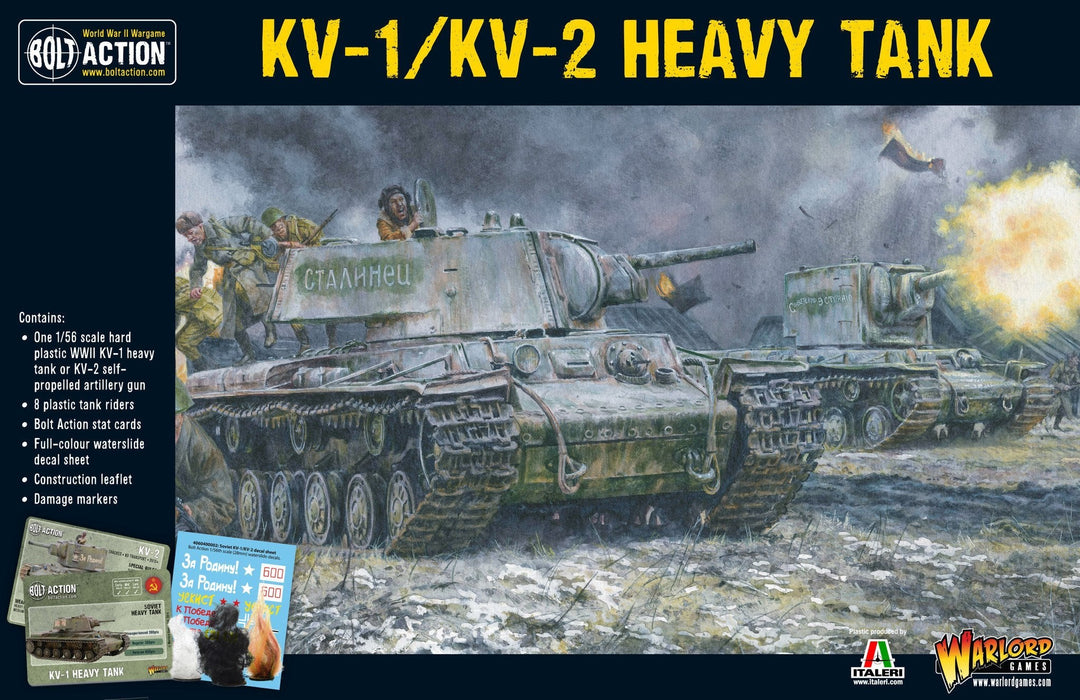 Bolt Action Soviet KV-1/2 Heavy Tank - Pastime Sports & Games