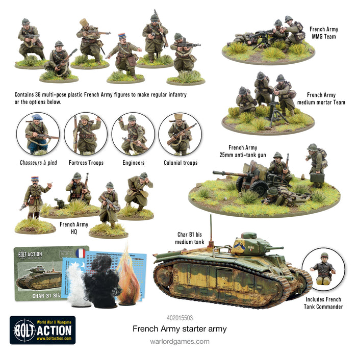 Bolt Action French Army Starter Army - Pastime Sports & Games