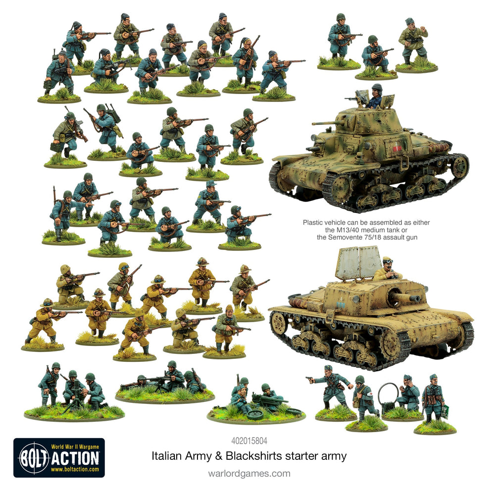 Bolt Action Starter Army Italian Army & Blackshirts