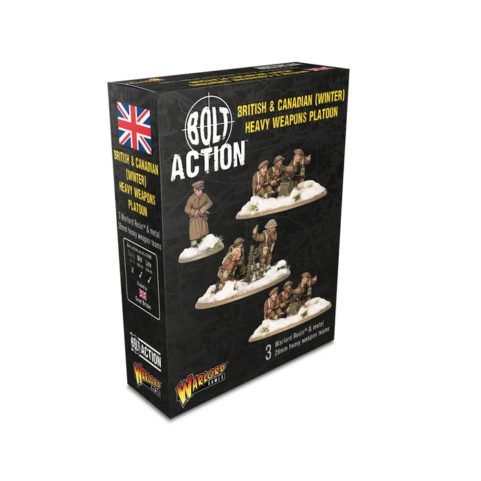 Bolt Action British & Canadian Infantry (Winter) Heavy Weapons Platoon - Pastime Sports & Games