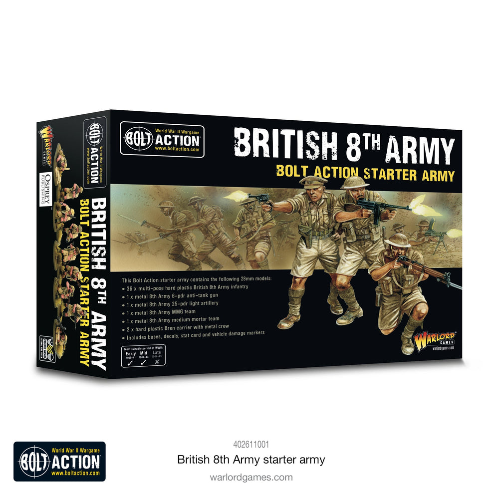Bolt Action Starter Army British 8th Army - Pastime Sports & Games