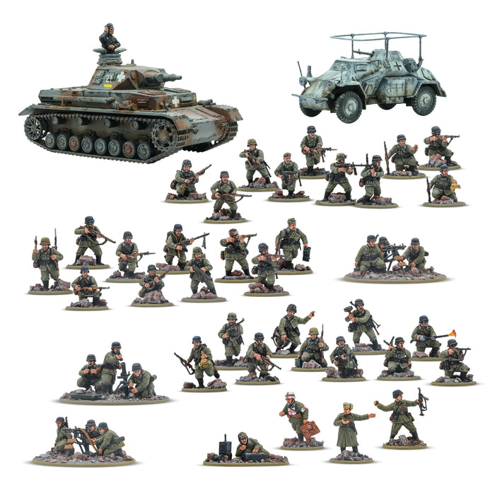 Bolt Action Rattenkreig German Veteran Infantry Starter Army - Pastime Sports & Games