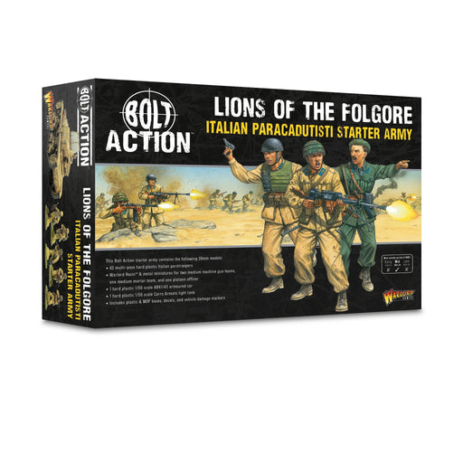 Bolt Action Lions of the Folgore Italian Paracadutisti Starter Army - Pastime Sports & Games