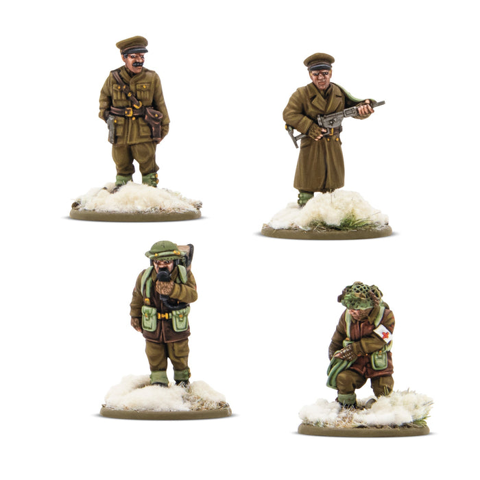 Bolt Action British & Canadian Infantry (Winter) HQ - Pastime Sports & Games