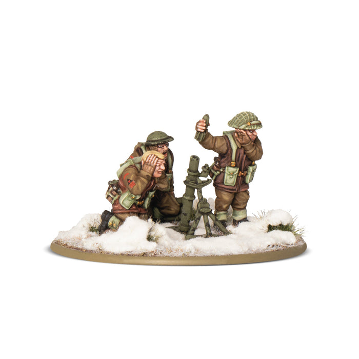 Bolt Action British & Canadian Infantry (Winter) Medium Mortar Team - Pastime Sports & Games