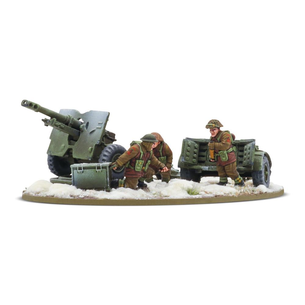 Bolt Action 25-Pdr Light Howitzer with British Infantry (Winter) Crew - Pastime Sports & Games