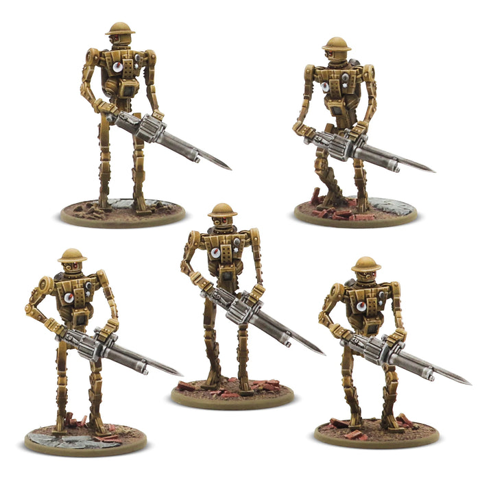 Konflikt '47 British Commonwealth MK1 Automated Infantry Squad with MMGs - Pastime Sports & Games