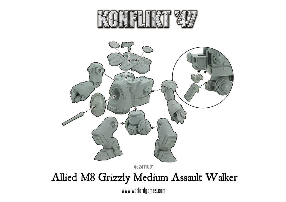 Konflikt '47 Allied M8 Grizzly Medium Assault Walker - Pastime Sports & Games