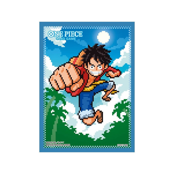 One Piece Card Game Sleeves Assortment 8 Pixel Art Luffy - Pastime Sports & Games