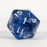 Diffusion Dice XL d20 Sunken Silver - Pastime Sports & Games