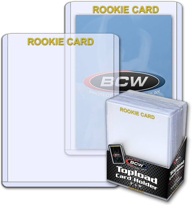 BCW Rookie Topload Card Holder Top Load 3x4