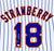 Darryl Strawberry Autographed "Straw" Custom White Baseball Jersey
