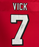 Michael Vick Autographed Custom Red Football Custom Jersey