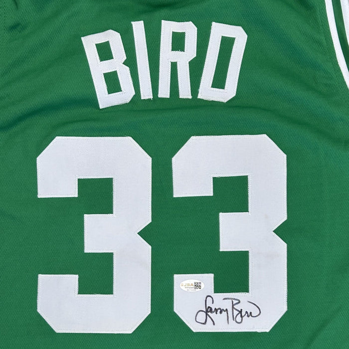Larry Bird Autographed "Larry Legends" Custom Green Basketball Jersey