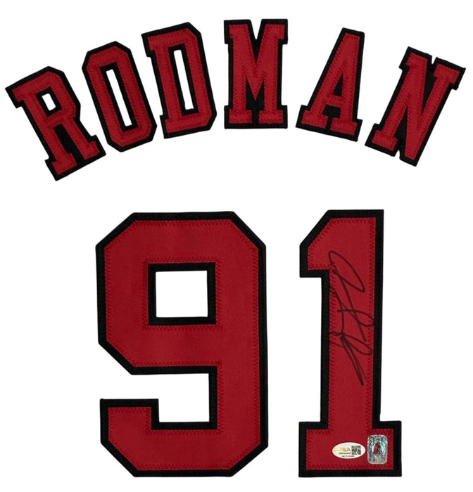 Dennis Rodman Autographed "The Worm" Custom White Jersey