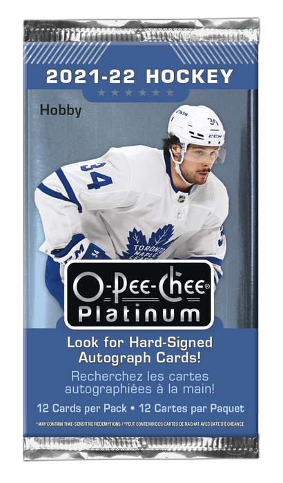 2021/22 Upper Deck O-Pee-Chee Platinum NHL Hockey Hobby Box / Case - Pastime Sports & Games