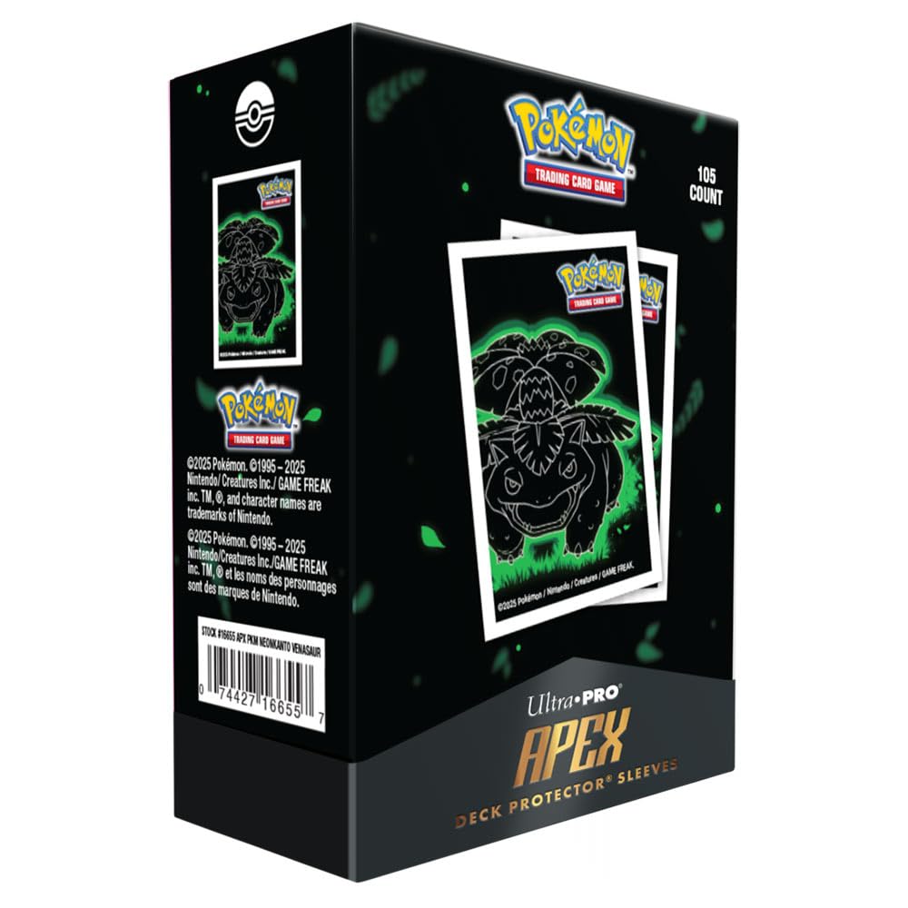 Ultra Pro Apex Deck Protector Sleeves Pokemon Venusaur - Pastime Sports & Games
