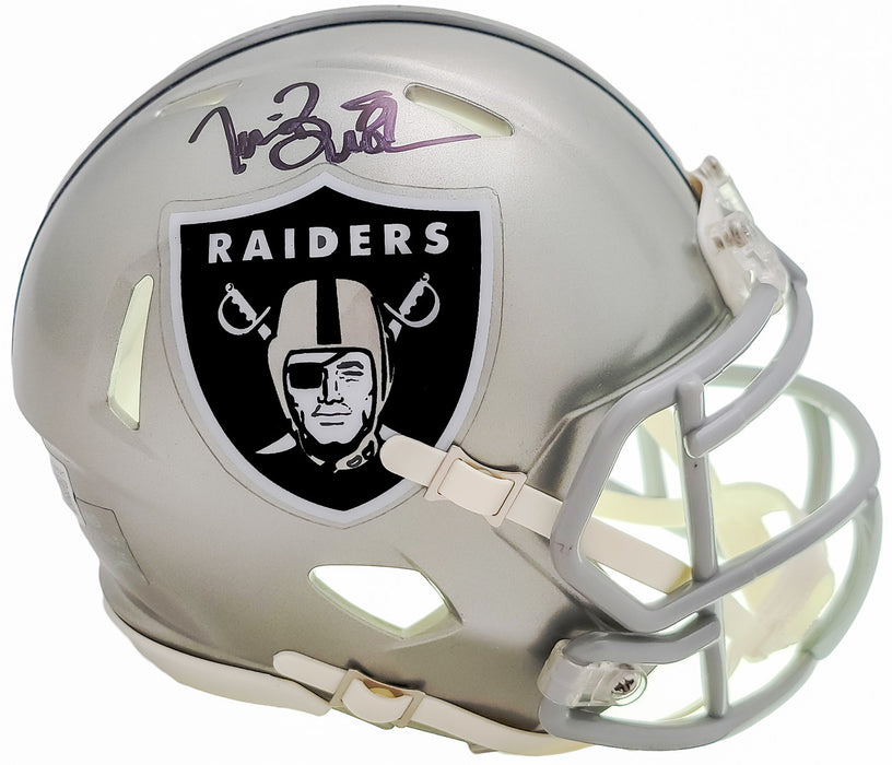 Tim Brown Autographed Los Angeles/Oakland Raiders Mini Speed Helmet