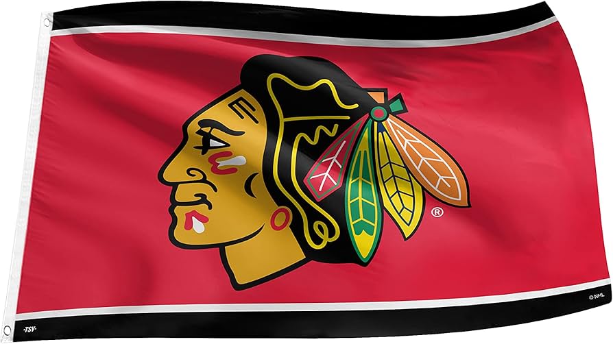 NHL Wall Flag 3X5 Chicago Blackhawks