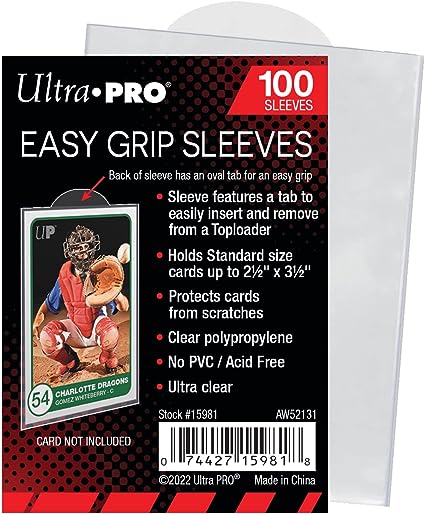 Ultra Pro Easy Grip Card Soft Sleeves - Pastime Sports & Games