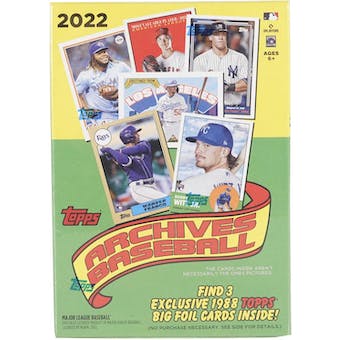 2022 Topps Archives MLB Baseball Blaster Box - Pastime Sports & Games