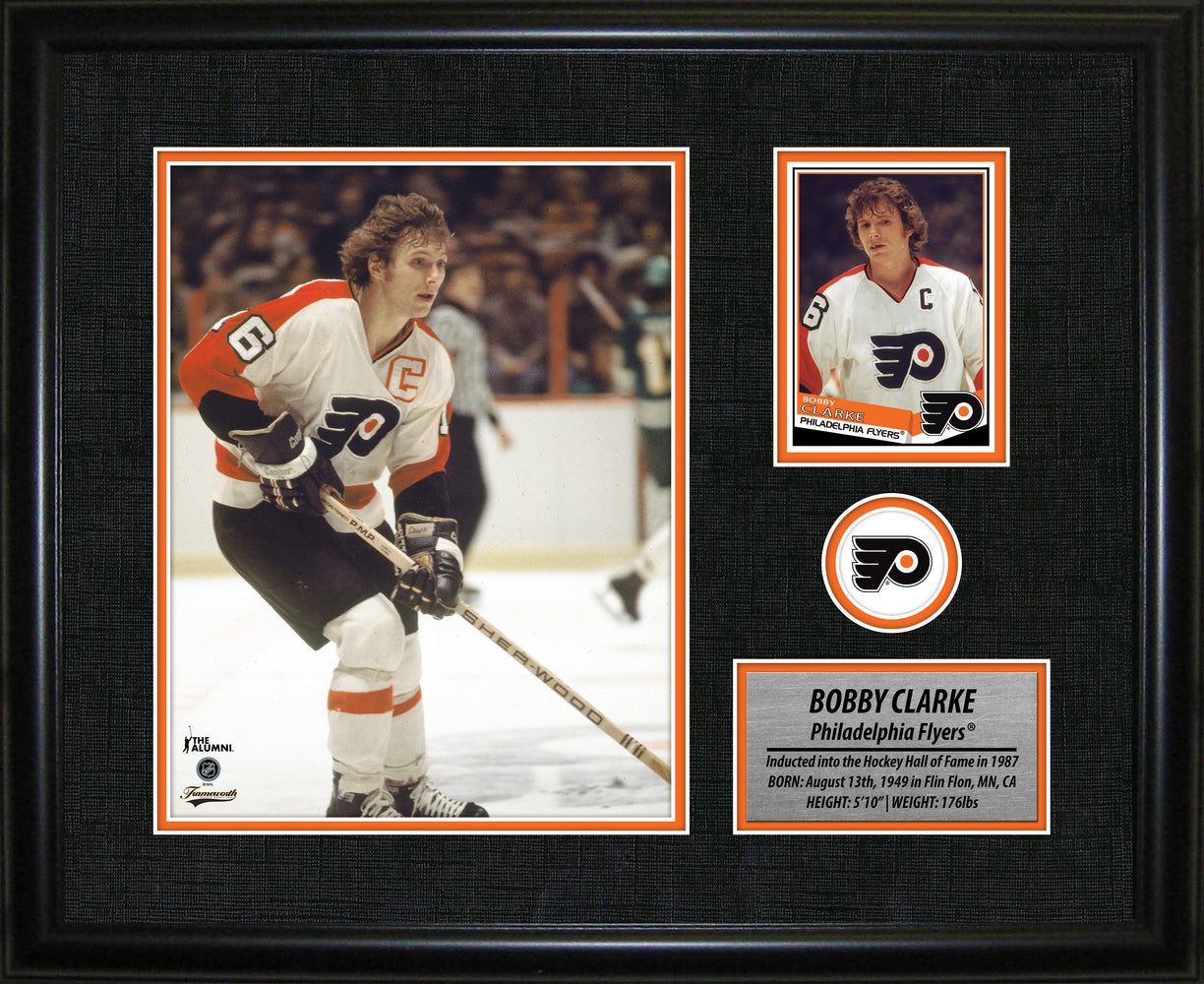 Bobby Clarke 12.5X15 Philadelphia Flyers Framed Photo Card