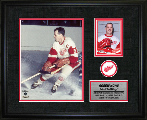 Gordie Howe 12.5X15 Detroit Red Wings Framed Photo Card