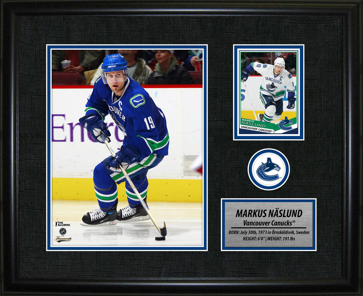 Markus Naslund 12.5X15 Vancouver Canucks Framed Photo Card