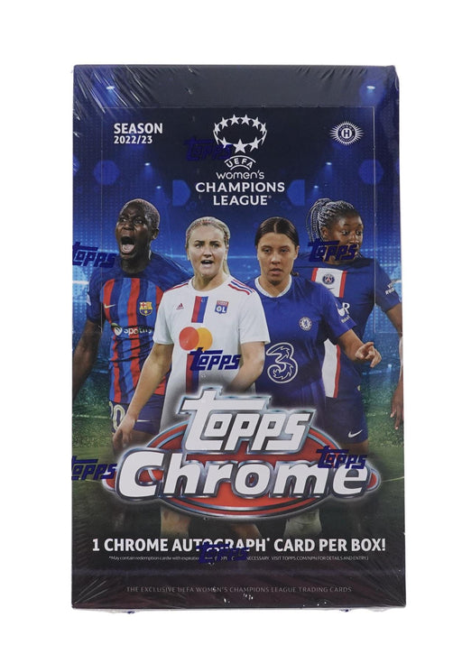 2022/23 Topps Chrome Women's Champions League UEFA Soccer Hobby Box - Pastime Sports & Games